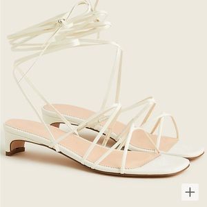 Jcrew Sardinia ankle-wrap heeled sandals